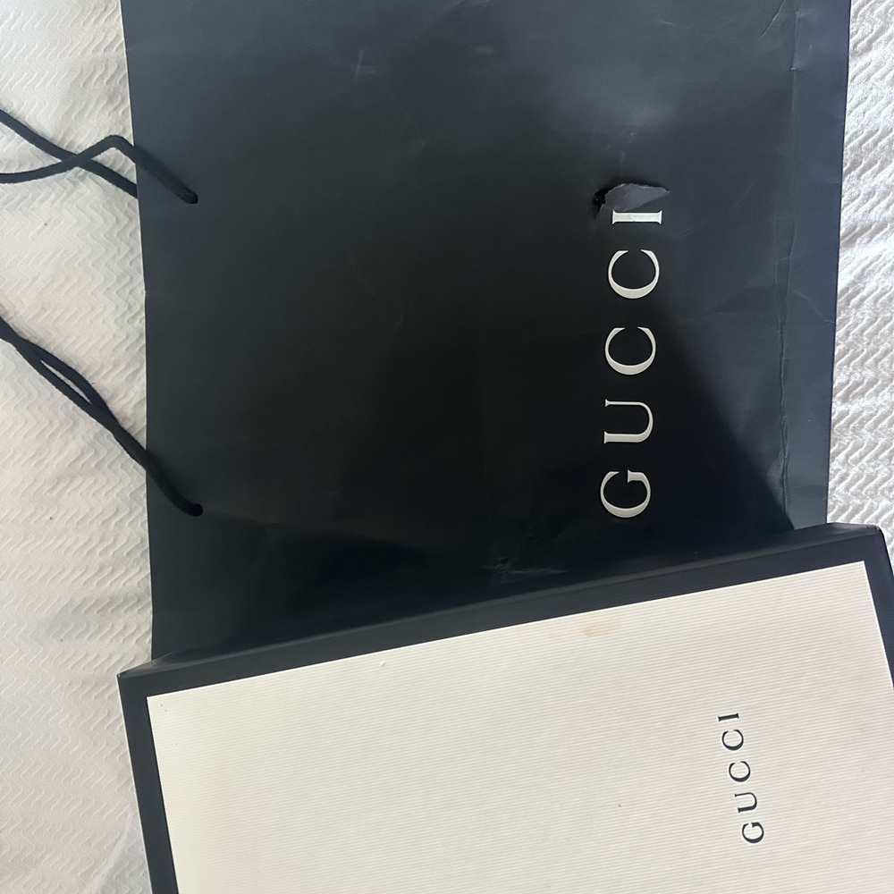 Gucci Black Loafers with Embellished Buckle and Heel - Picture 12 of 12